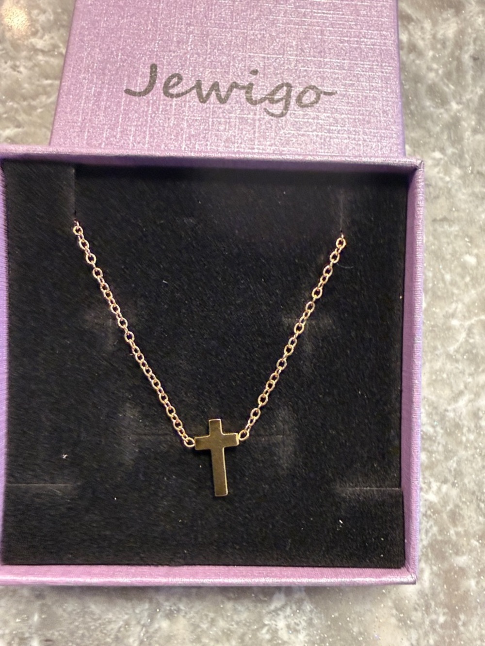 Gold Plates Cross Pendant Necklace - Women Jewelry